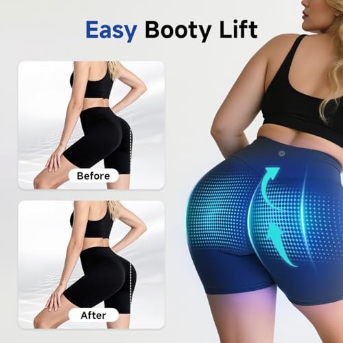 MEGELIN EMS Toning Shorts – Deep Muscle Activation for a Lifted Bum & Body Shaping – Visible Results in 2–4 Weeks Black