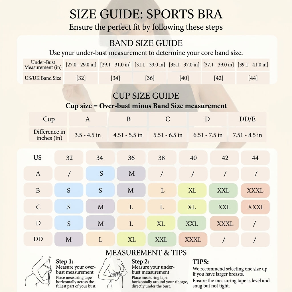 Adjustable Support Sports Bra — Built for Fuller Busts